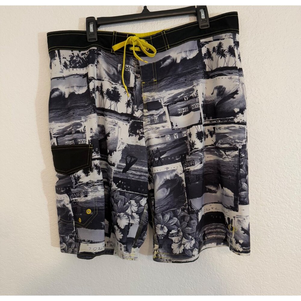 OP Flex 4-Way Stretch Surf Beach Pool Shorts Size 38